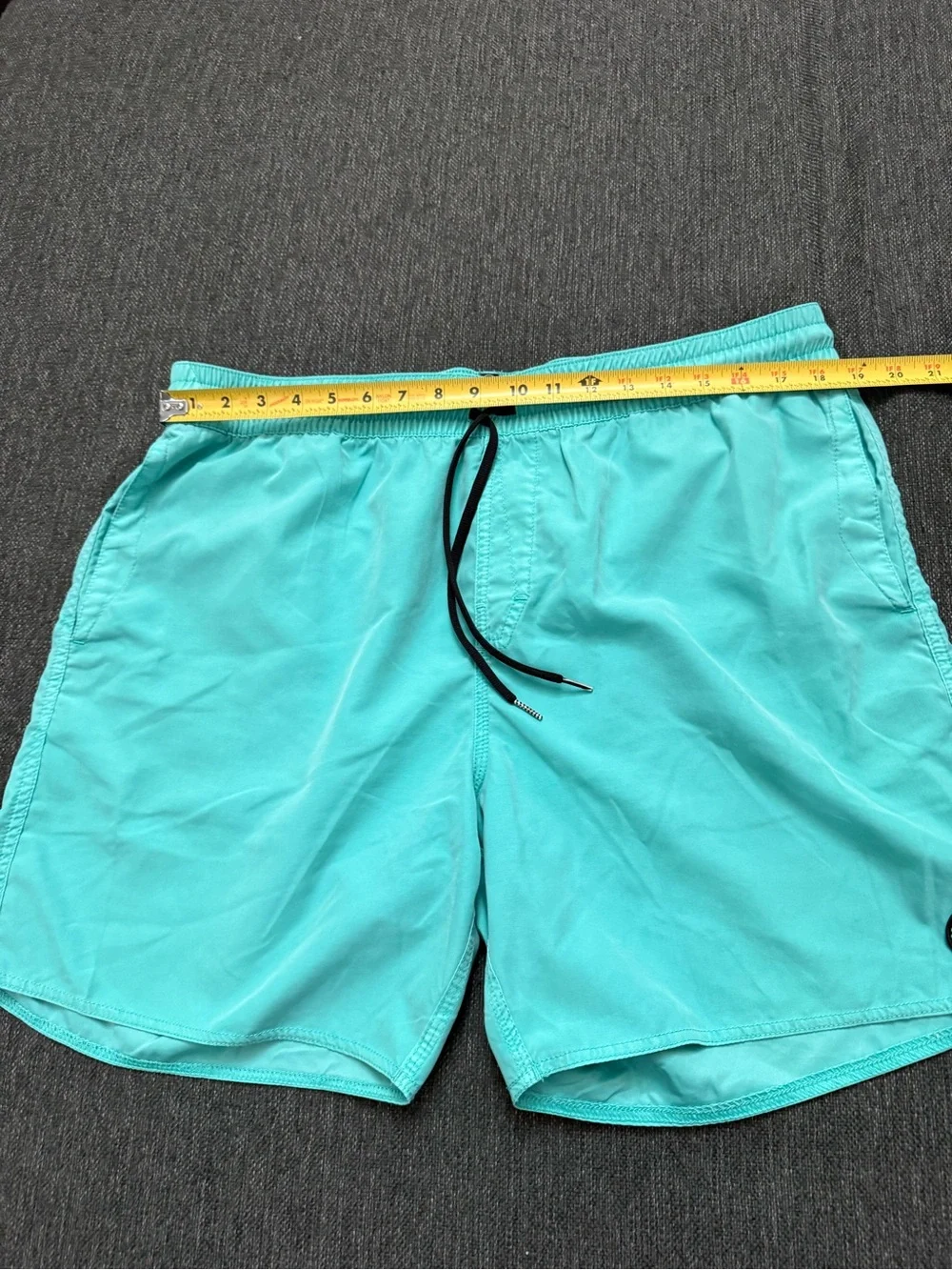 Volcom Men's teal/aqua  Swim Shorts with Black Drawstring size XXL